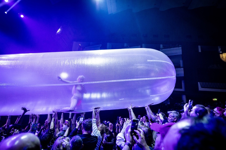 Peaches performing live on stage